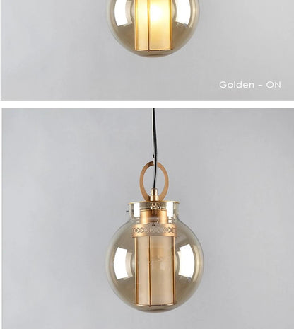 Bai Chandelier Postmodern crossbar design glass ball light