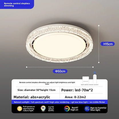 Light Luxury Bladeless Fan Light Modern Minimalist Creative Room Ceiling Light