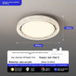 Light Luxury Bladeless Fan Light Modern Minimalist Creative Room Ceiling Light