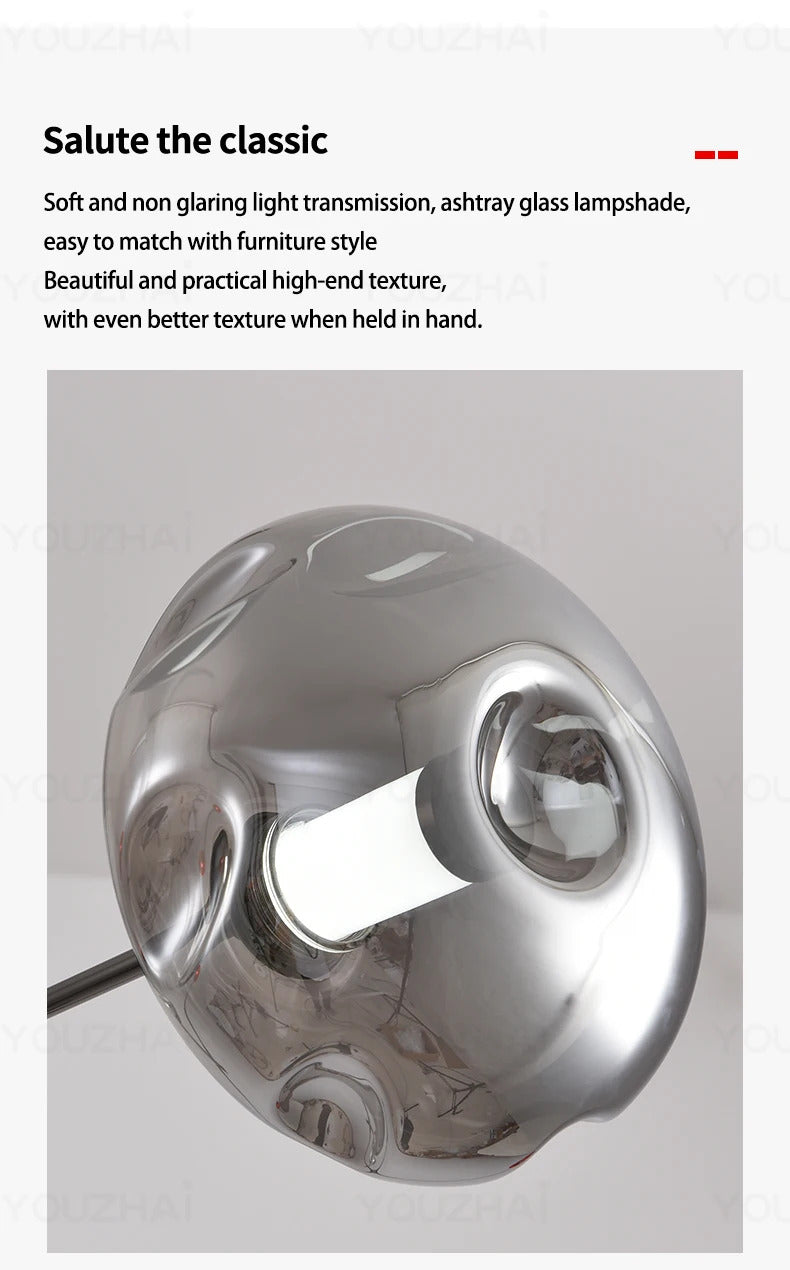 Nordic Art Magic Bean Pendant Lamp Modern Glass Chandelier