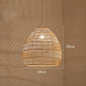 Natural Rattan wicker hanging lamp Chinese Style suspension