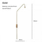 Minimalist Bedroom Bedside Floor Lamp Designer Gold Standing Light