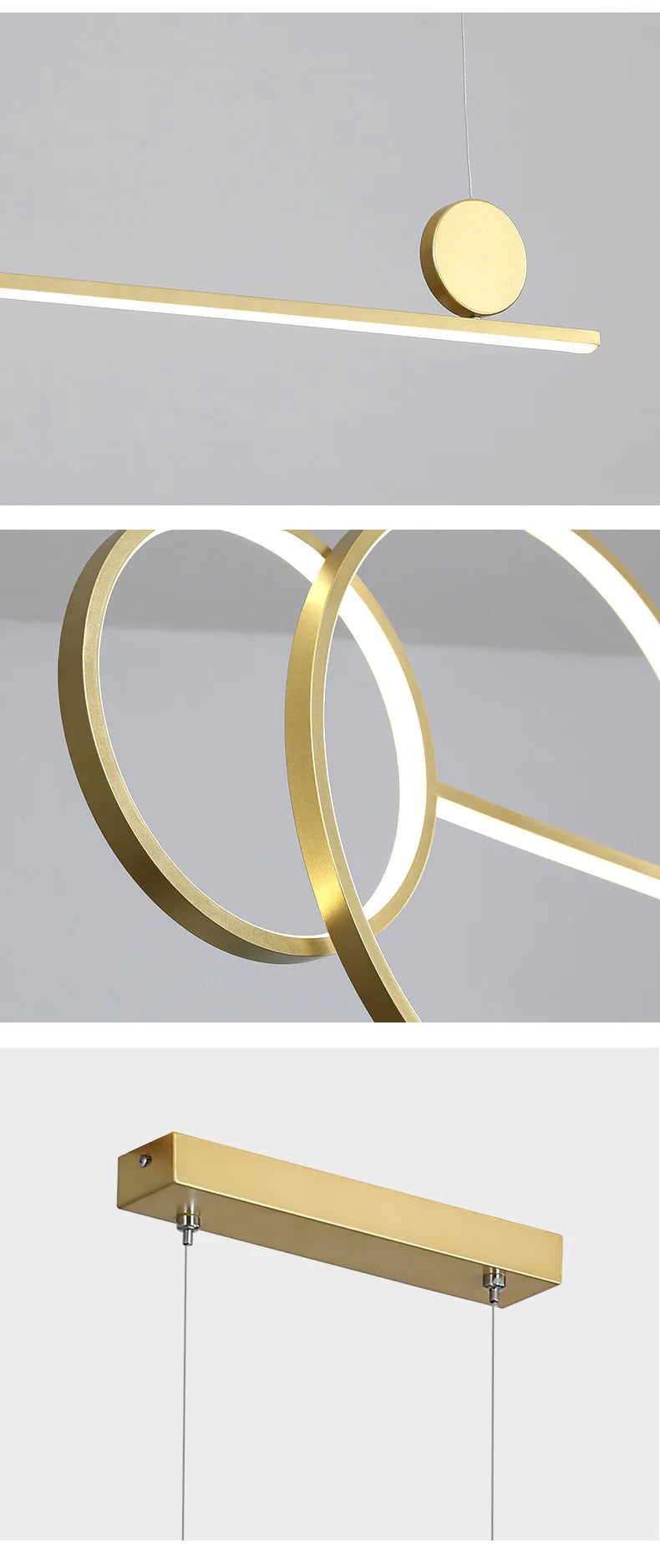 Ring chandelier for Dining room Kitchen island chandelier