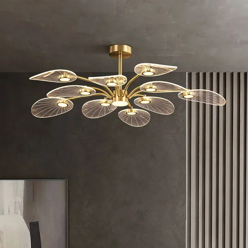 Nordic lotus ceiling light luxury Dining Room Decoration light