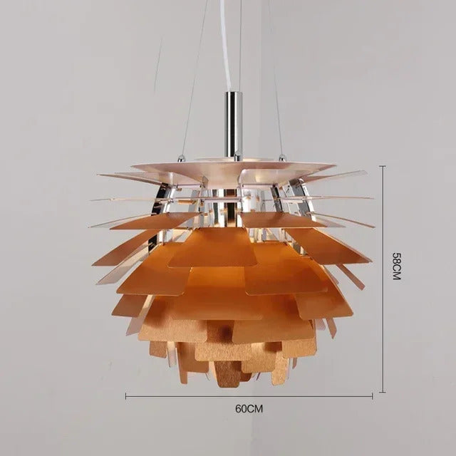 Denmark PH Pinecone Pendant Chandelier Aluminum LED Suspension Lamp