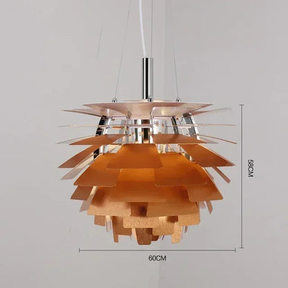 Denmark PH Pinecone Pendant Chandelier Aluminum LED Suspension Lamp