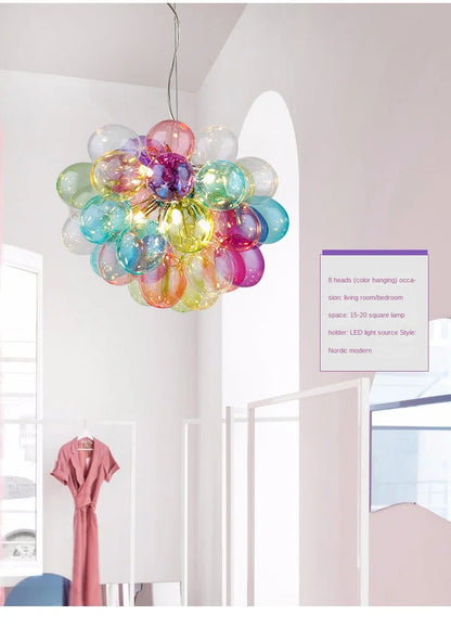 Gross glass bubble Pendant lamp bedroom kitchen island light