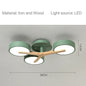 Modern Ceiling Lamp Bedroom Minimalist Wood Home Decor Lighting Fixtures