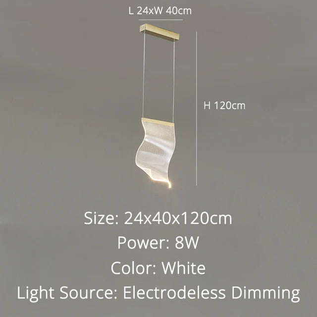 Rinkle Suspended Lights Modern Guide stairwell Chandelier