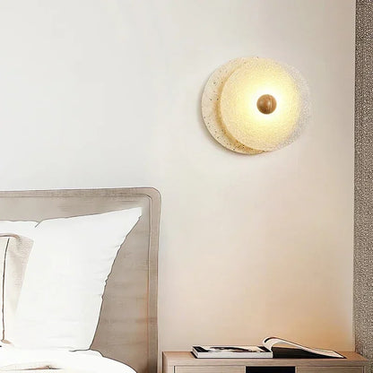 Lunara Textured Disc Wall Light