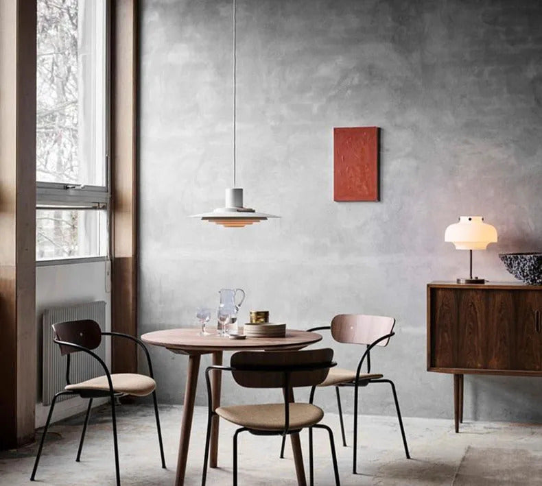 White Silver Aluminium E27 Pendant Lights Art Design For Dining Kitchen Bar Bedroom Cord Adjustable Hanglamp 110-220V