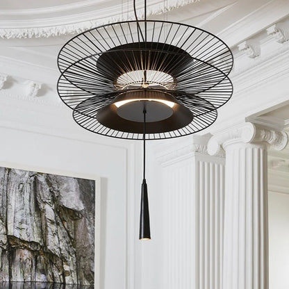 Vintage Gravity Origin Chandelier Luxury Metal lustre suspension black amd gold light for Living Dining Room kitchen island Lamp