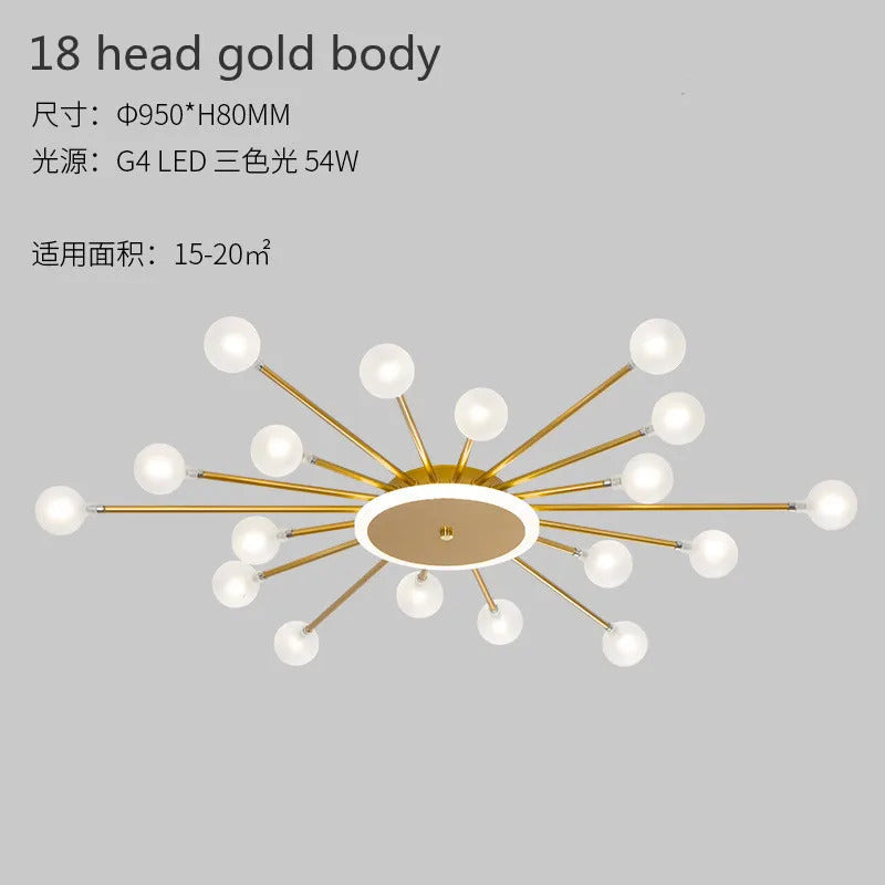 Modern glass ceiling light Living room kitchen light fixtures