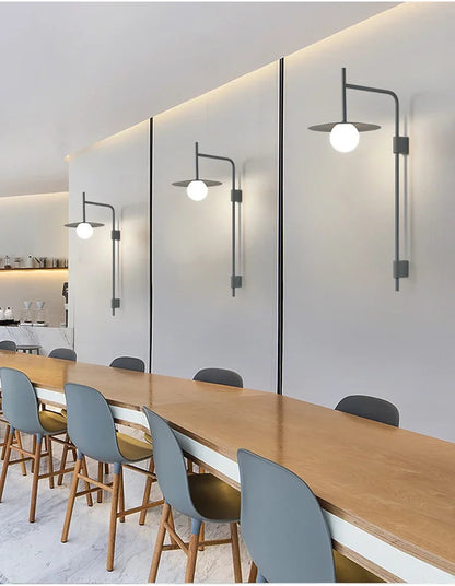 Nordic wall light living room Modern Minimalist Creative mirror wall Wall Lamp