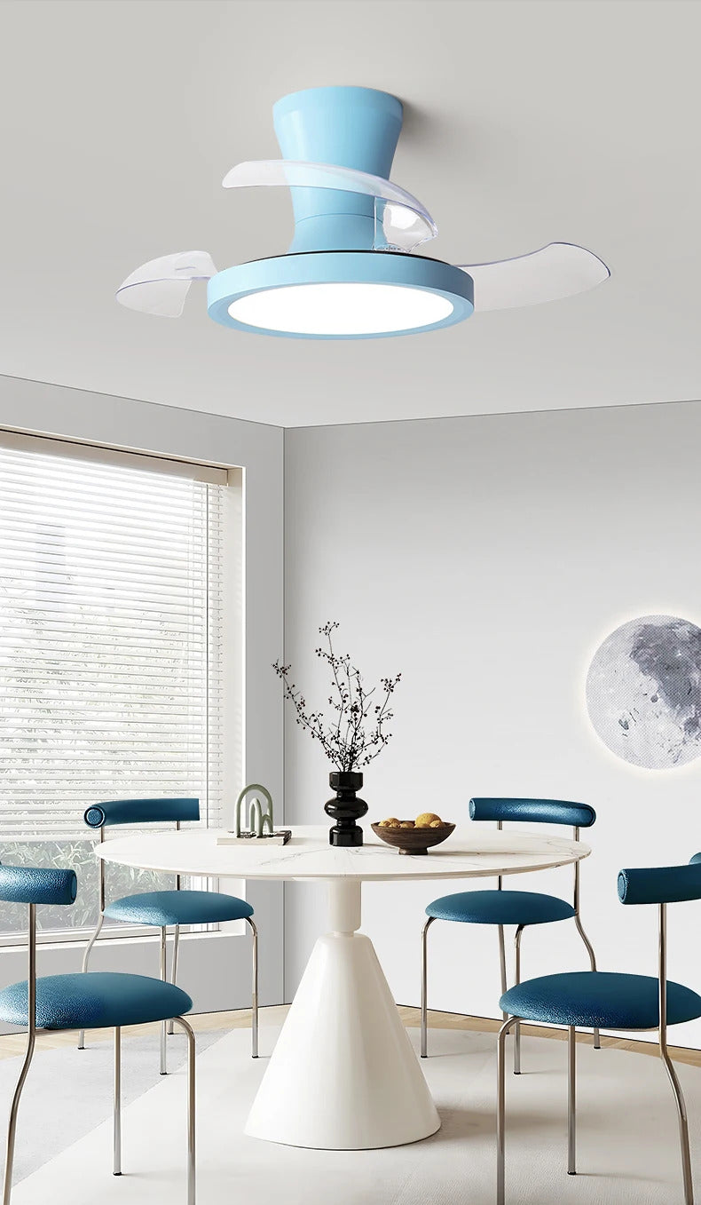 Children'S Room Invisible Fan Light Bedroom Quiet Ceiling Fan Light