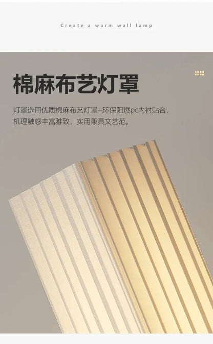 Wabi Sabi Fabric Floor Lights Home simple floor lamp