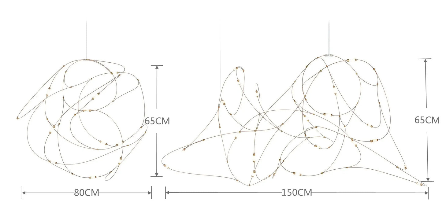 Moooi Flock Chandelier Disc Quasar Chandelier LED Firefly Pendant Light for Hotels Villas Restaurants Living Room designer lamp