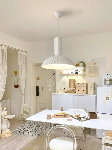 French Gypsum Pendant Light Nordic Designer Restaurant Chandelier