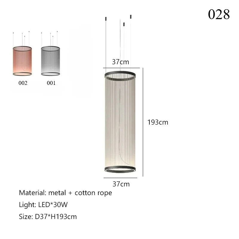 Spanish Tassel Chandelier Modern Villa Empty Stairs Living Dining Room Creative Chandelier