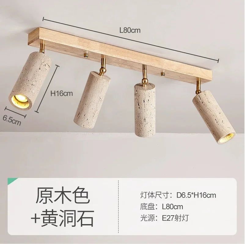 Yellow Travertine ceiling light decoration hallway ceiling light