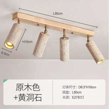 Yellow Travertine ceiling light decoration hallway ceiling light