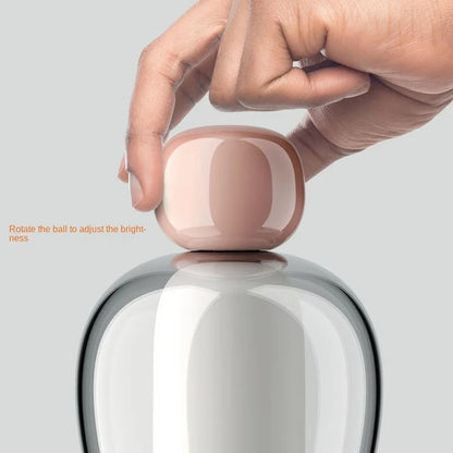 Modern Living Room Decoration Ornaments USB Charging Lamp Minimalist Study Master Bedroom Daughter's Room Glass Desk LED Lamp