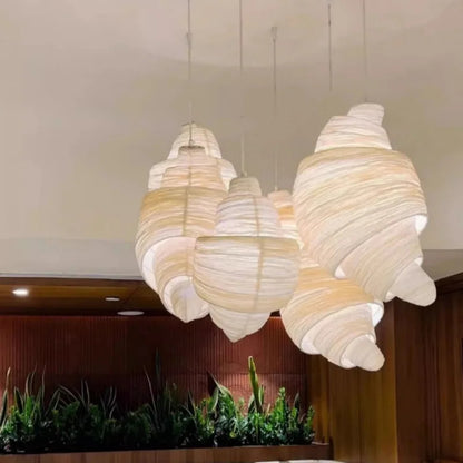 Japanese Staircase Pendant Lamp Creative Personality Art Croissant LED Chandelier