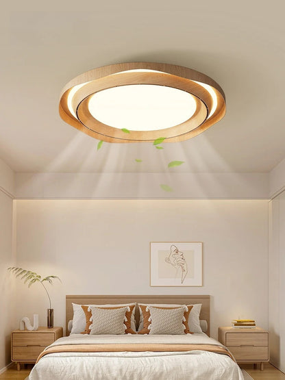Modern Bladeless Ceiling Lamp Fan Living Room Silent Air Circulation Fan