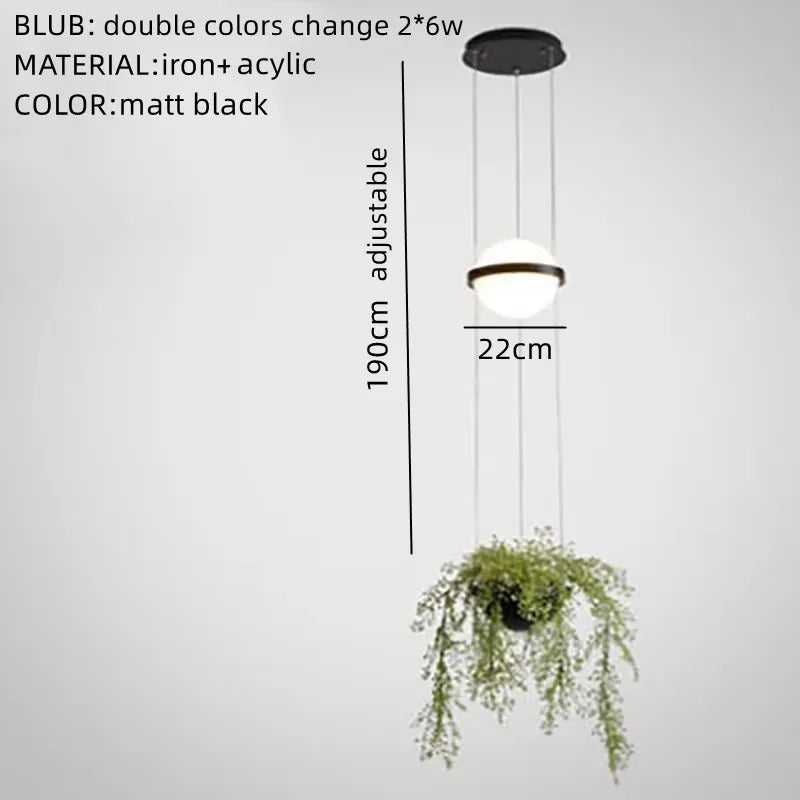 Plant Wall Light Modern Designer Led Study Bedroom Bedside Corridor Luxury Wall Lamp