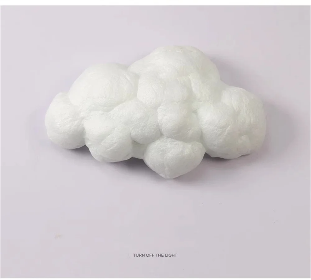 Novelty Cloud Wall Sconce Light Kids Children Bedroom Bedside Cartoon Cotton wall lamp
