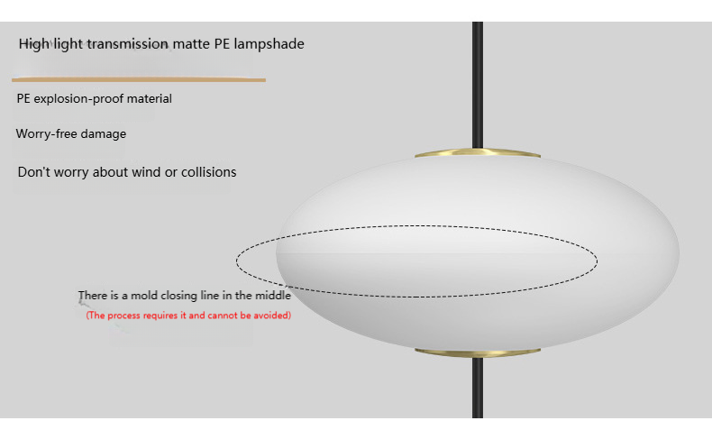 Modern villa Staircase Chandelier Nordic Oval String Ball Duplex Building LED pendant Light