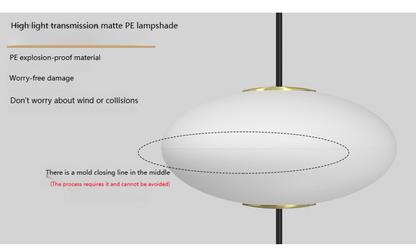 Modern villa Staircase Chandelier Nordic Oval String Ball Duplex Building LED pendant Light