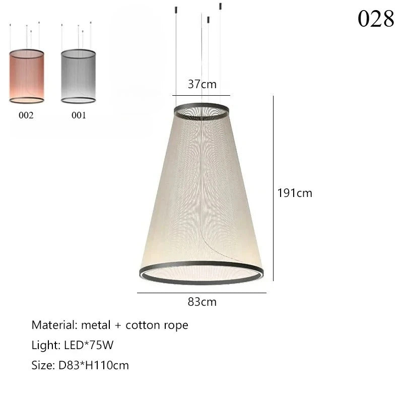 Spanish Tassel Chandelier Modern Villa Empty Stairs Living Dining Room Creative Chandelier