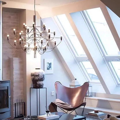 Italian Pendant Lights French Hanging art country Lamp for living room Kitchen Dining Room Villa duplex loft staircases lamp