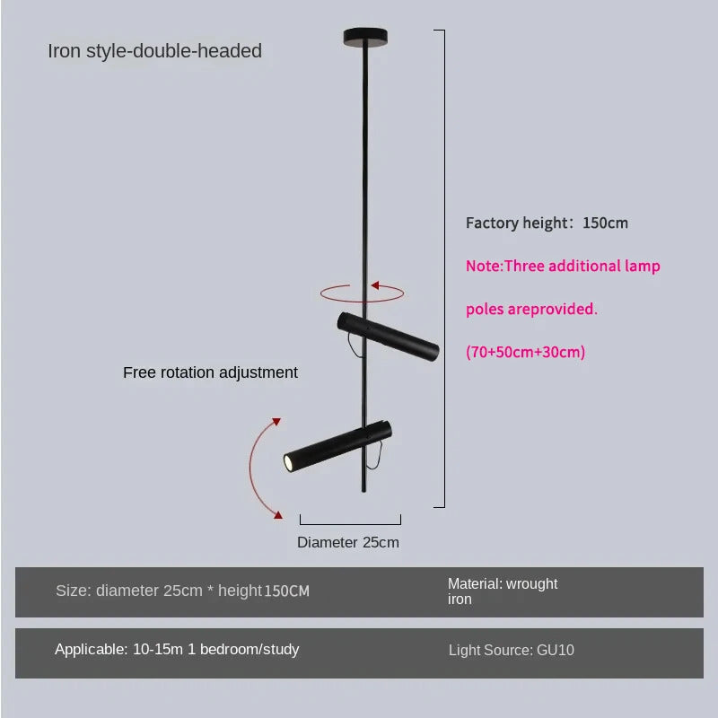 Minimalist Bedroom Bedside Pendant Light Modern Ceiling Chandelier