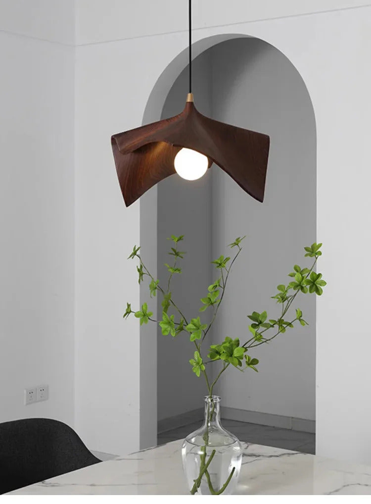 Candeeiro suspenso retro japonês de design exclusivo para restaurantes, mesa de jantar redonda moderna e minimalista, candeeiro suspenso artístico para balcão de bar. 