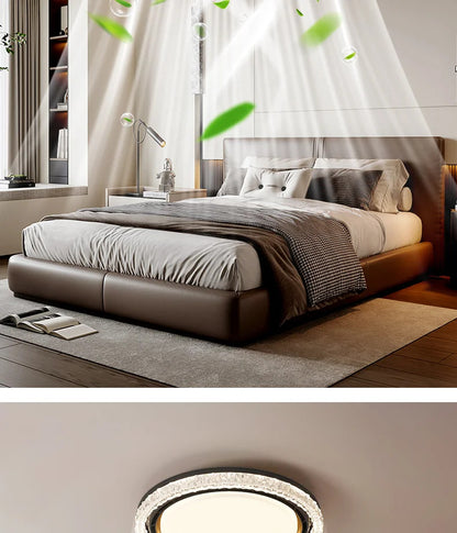 Light Luxury Bladeless Fan Light Modern Minimalist Creative Room Ceiling Light