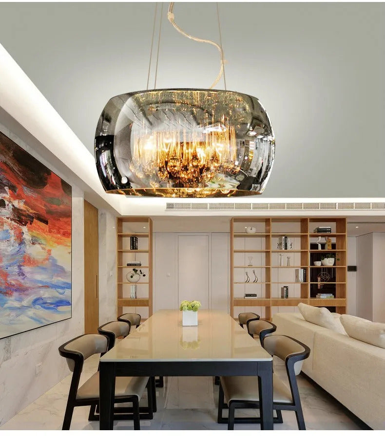 Nordic pendant lamp Luxury Glass Light Fixture crystal pendant lighting
