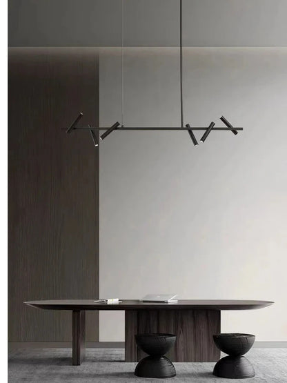 Nordic ring Chandelier balck Metal adjustable spot lamp living room Dining Room Kitchen Indoor Lighting led round Pendant light