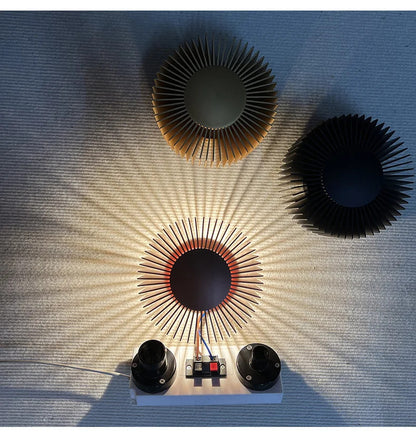 Modern small wall lamp Designer aluminium wall light Black Rose Gold bedroom night sconce