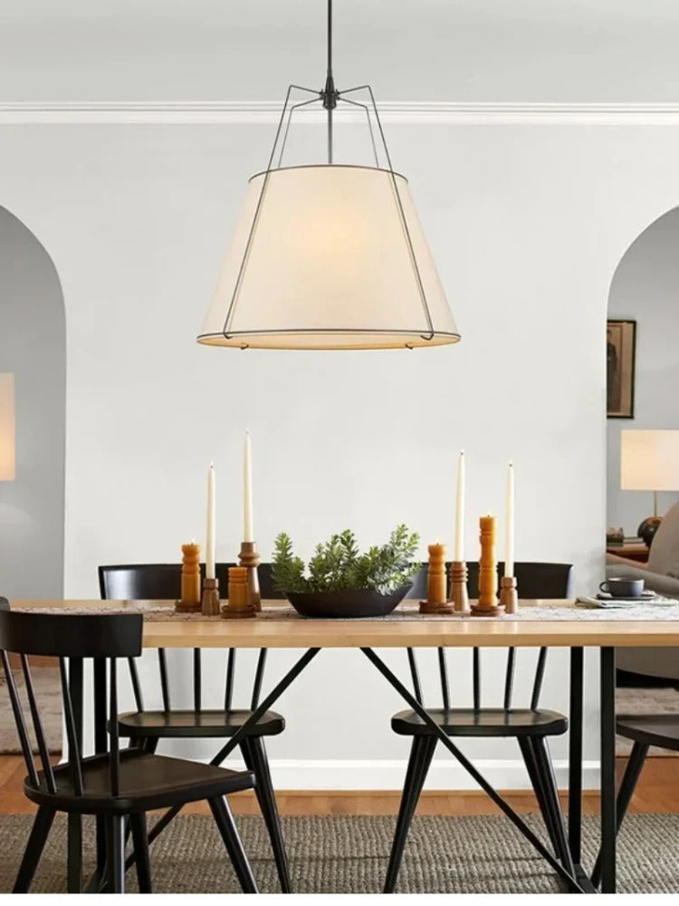 Nordic Cloth Pendant light Wabi-Sabi Dining Table Kitchen Island Pendant lamp