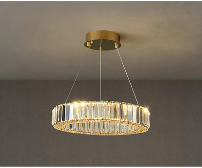 Luxury Crystal LED Pendant Lights Home Villa Living Room Dimmable Lighting Lustre Decoration Ceiling Chandelier Lamps Fixtures