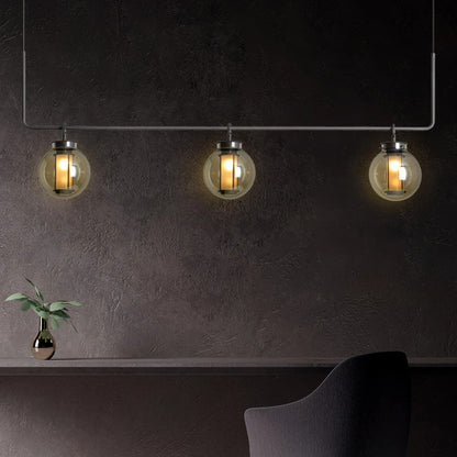 Bai Chandelier Postmodern crossbar design glass ball light