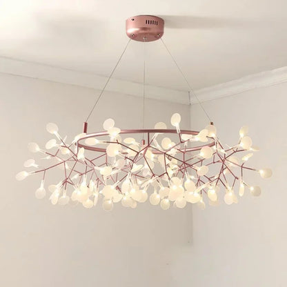 Ceiling Chandelier Nordic Hanging Living Room Chandelier Modern Kitchen Firefly Lamp Round Chandelier Lighting