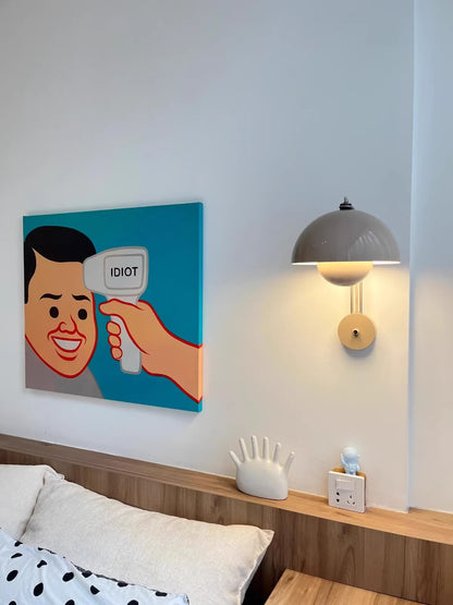 Nordic colorful Bud Wall Lamps Mushroom cute wall sconce bedside night light