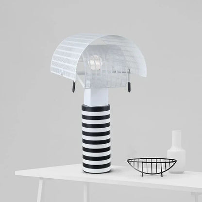 Italian Hot Sales Black White Creative Lamp Children's Bedroom Living Study Room Exhibition Hall LED Stripe Table Lighting