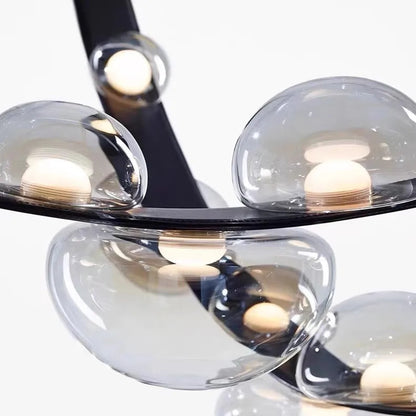 Italian Designer Loft Chandelier Luxury Leather Hanging Pendent Light