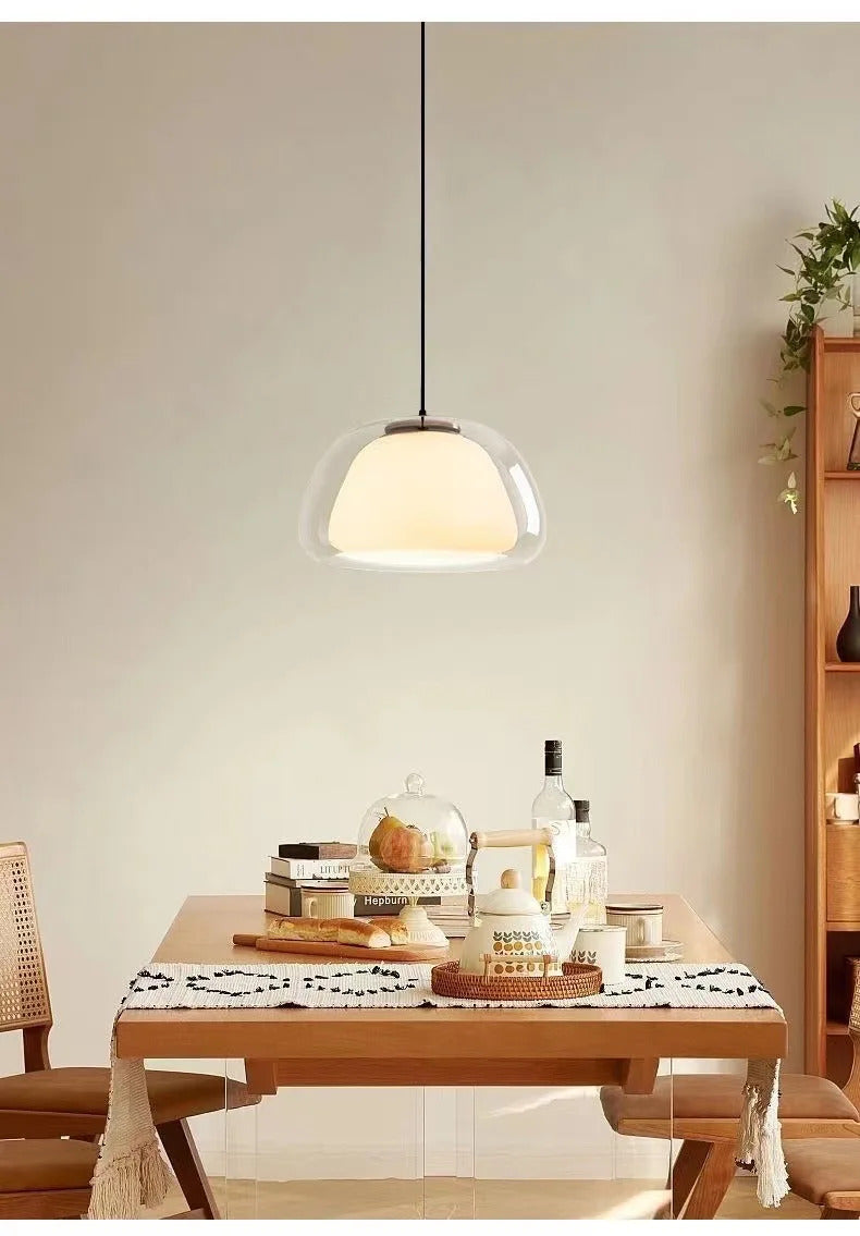 Nordic Glass Jellies Design Hanging Lamp Indoor Dining Living Room Pendant Light