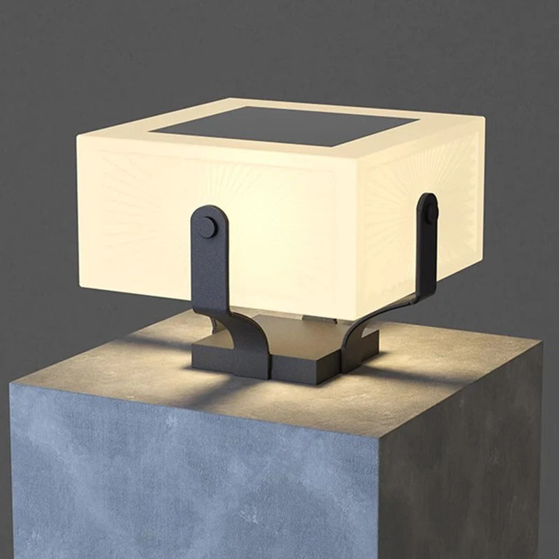 Solar Pillar Lights Villa Outdoor Waterproof  LED Wall Lamp  Gate Garden Lighting