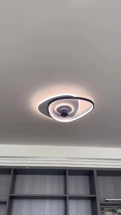 Electric Fan Light Modern LED Ceiling Lamp Living Room Light